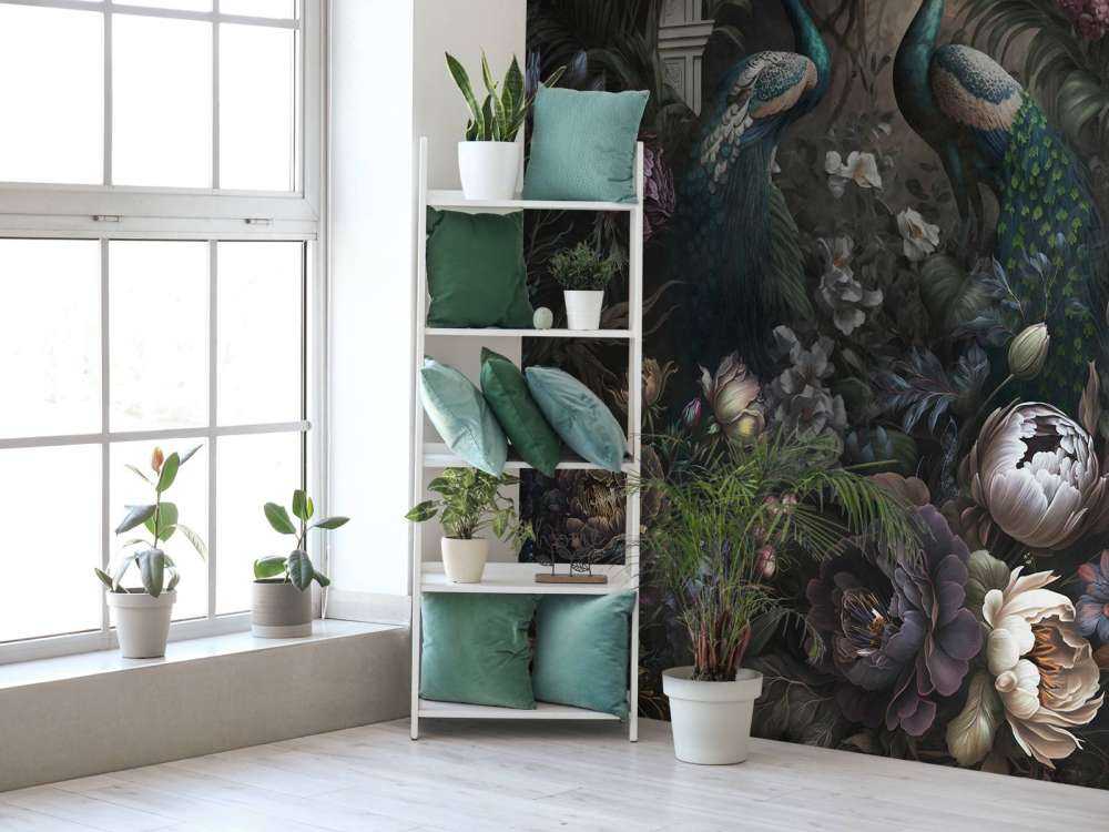 Whispers of Peacocks in the Dark Garden