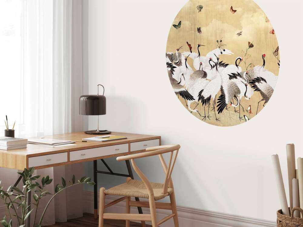 Golden Dance of Cranes