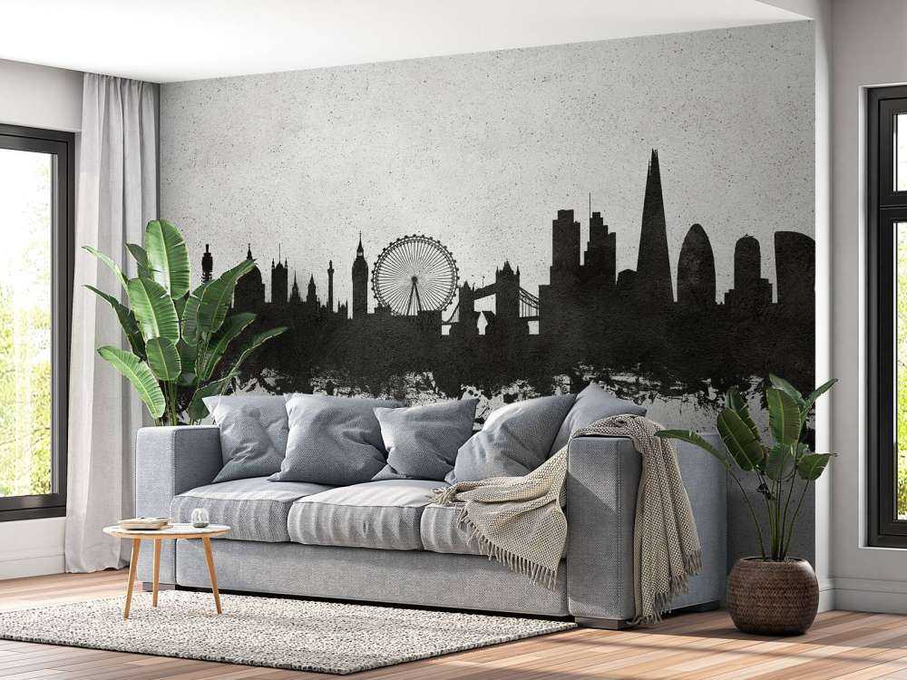 Watercolor skyline, London