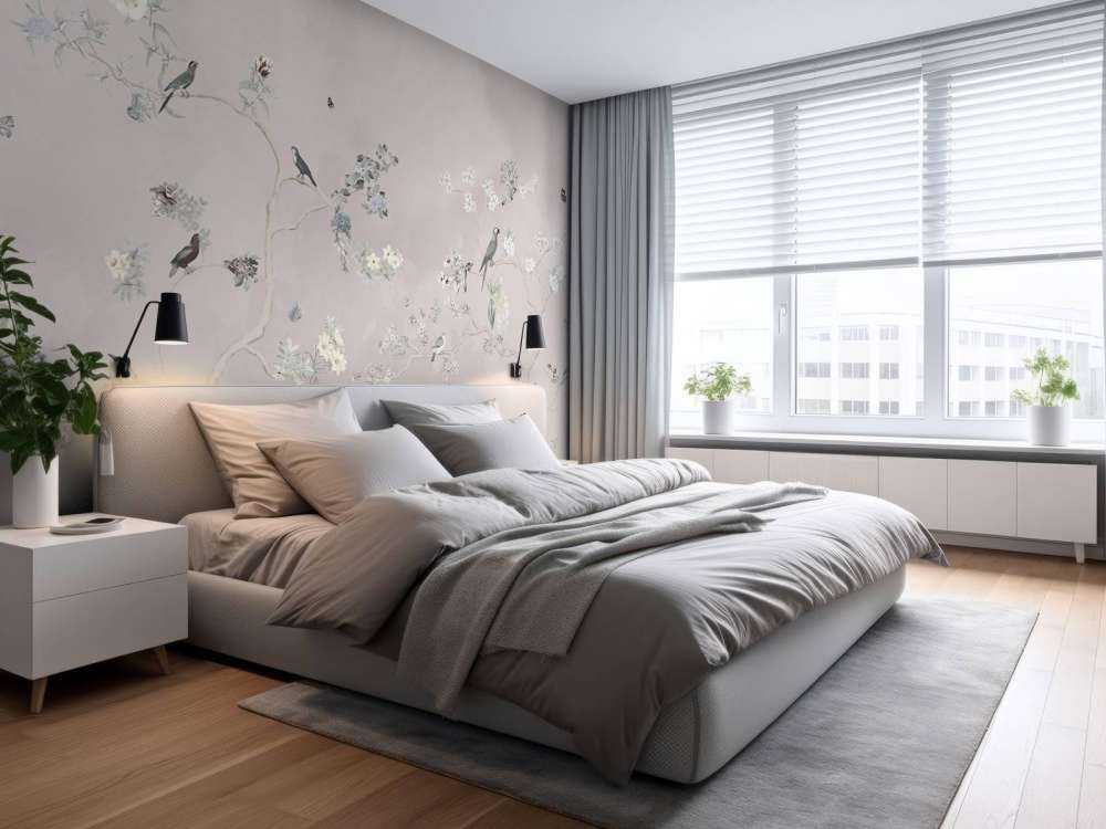 Birds in Garden Panorama 10