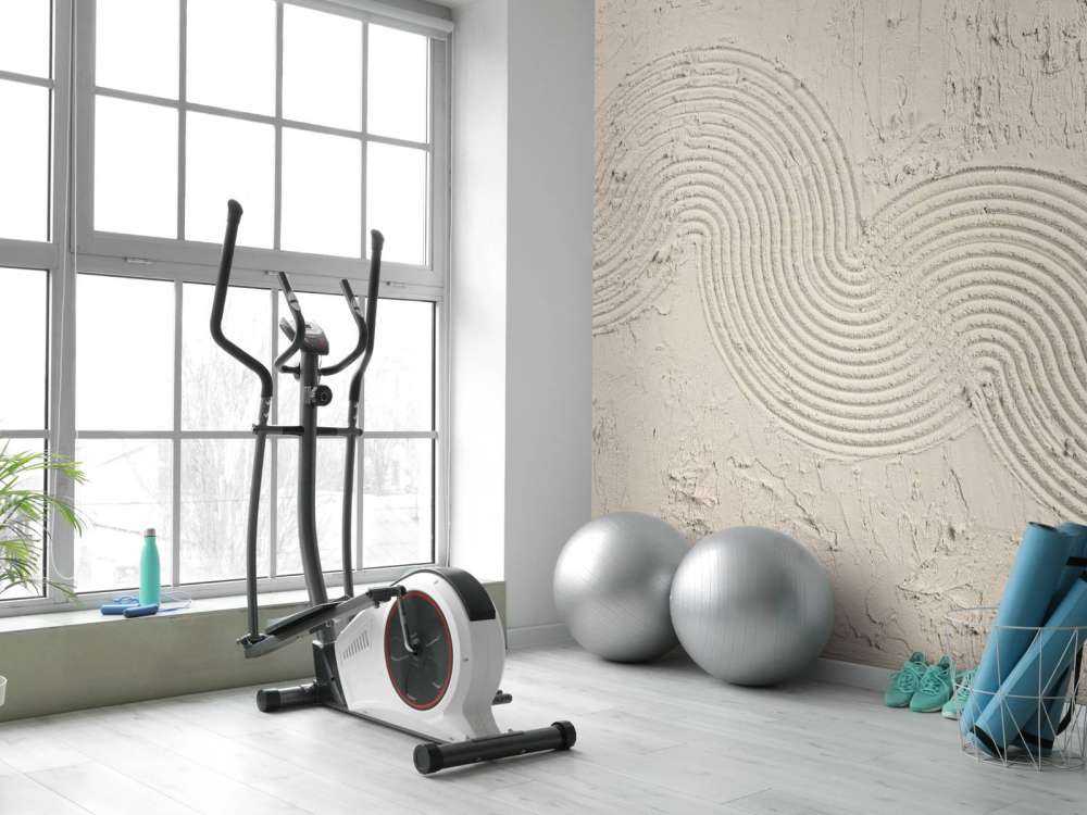 Zen garden structure in linen