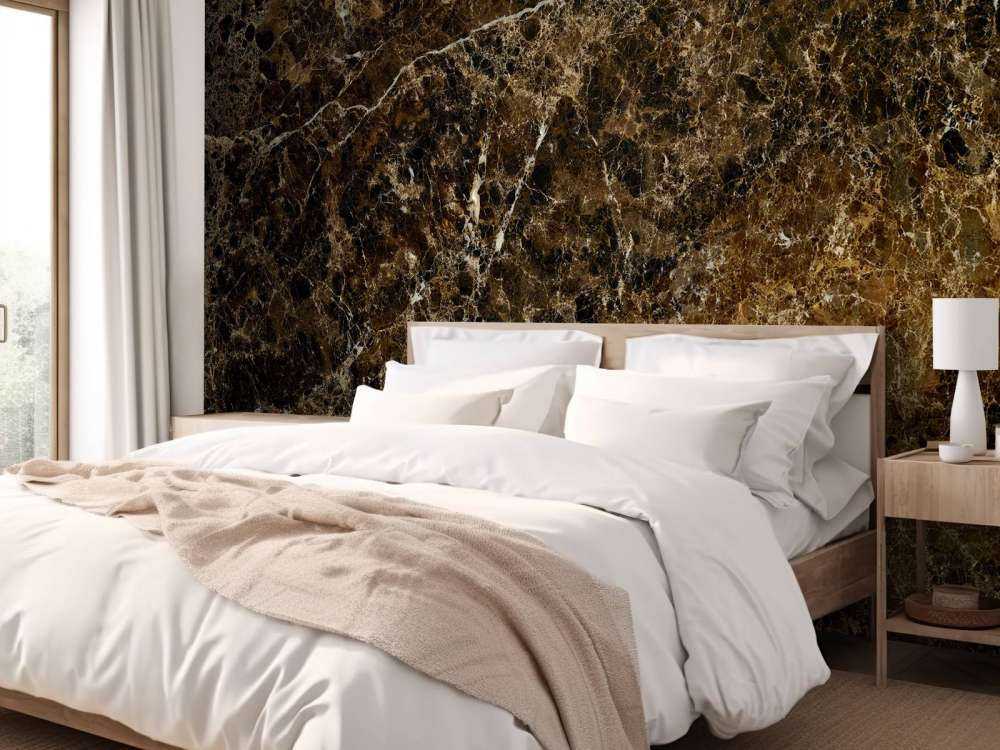 Marble with gold structure