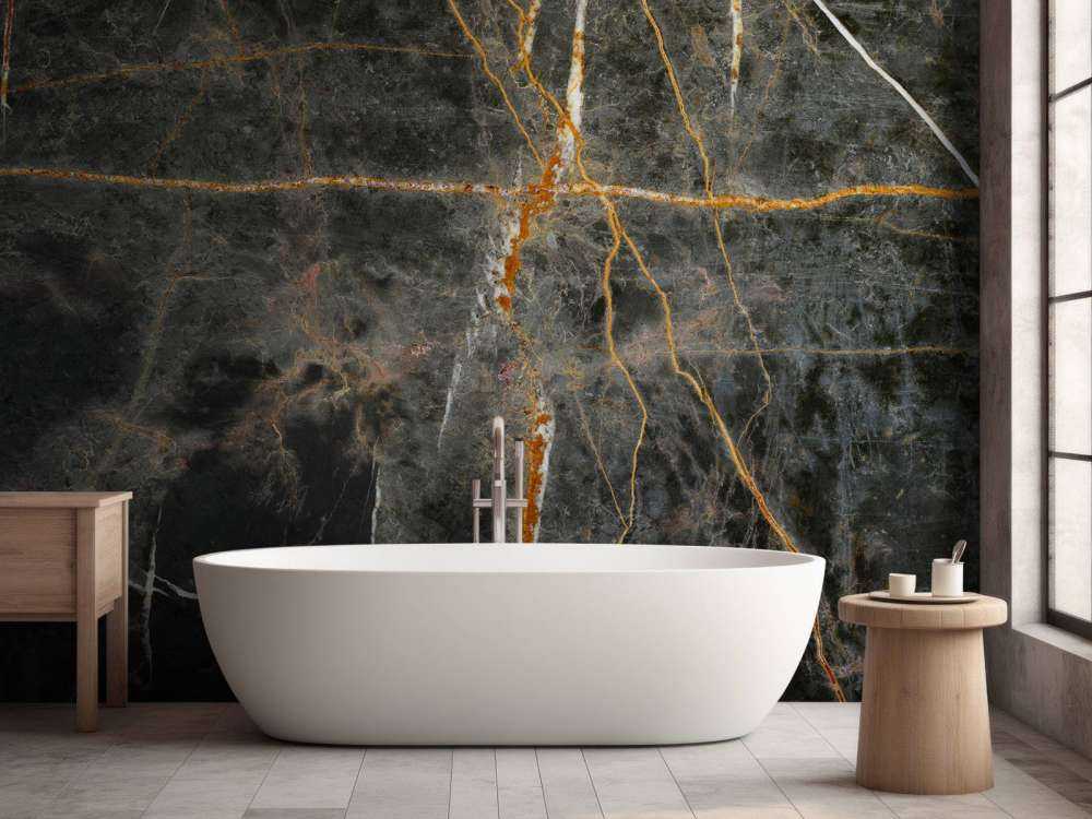 Dark marble with copper shades