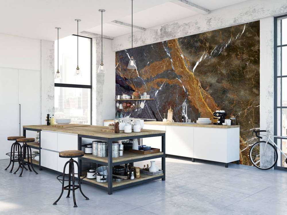 Marble with fine lines