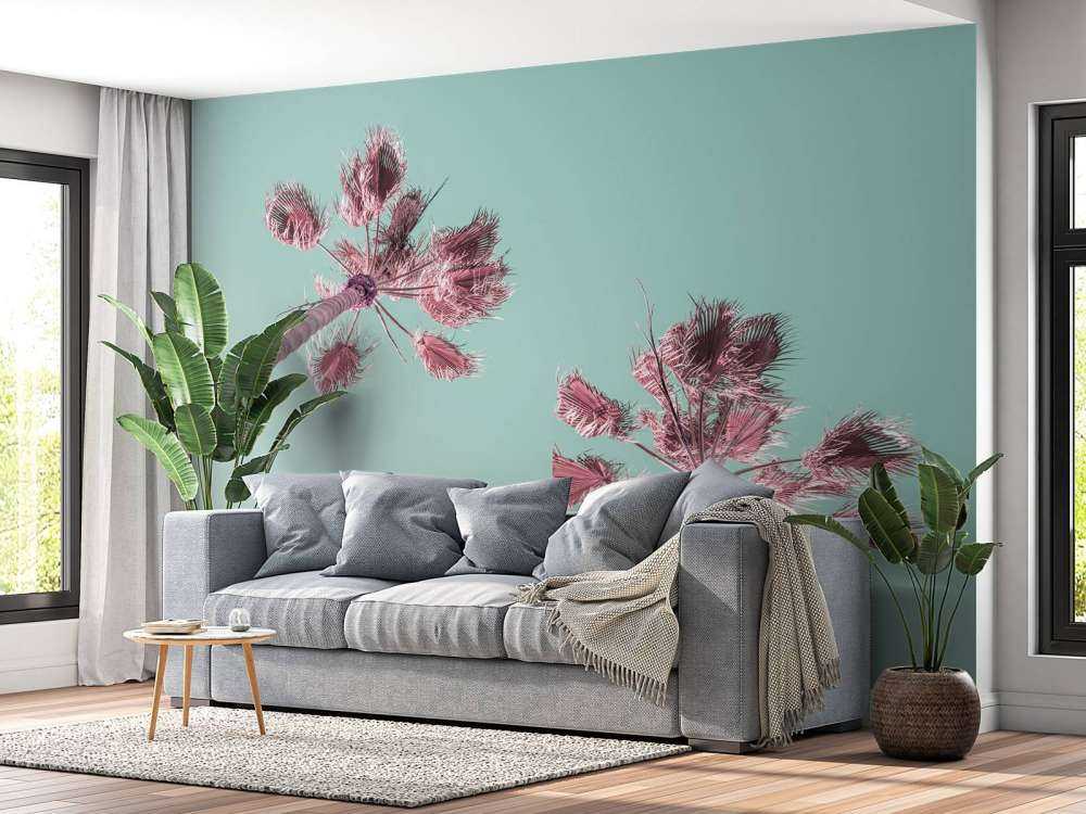 Palm trees during summer