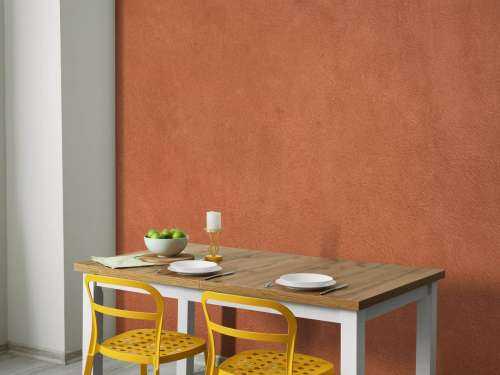 Leather structure in terracotta colours
