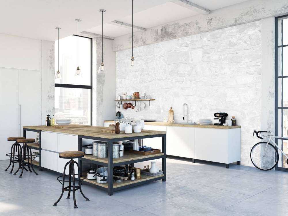 Old wall with white bricks