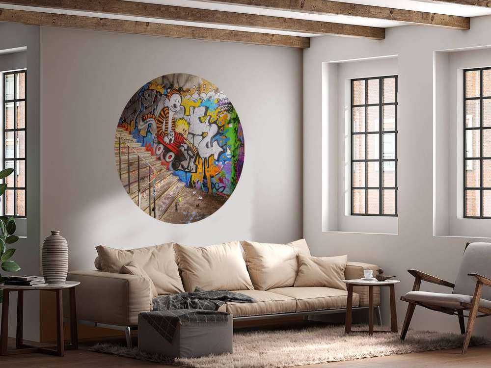 Graffiti with stairs