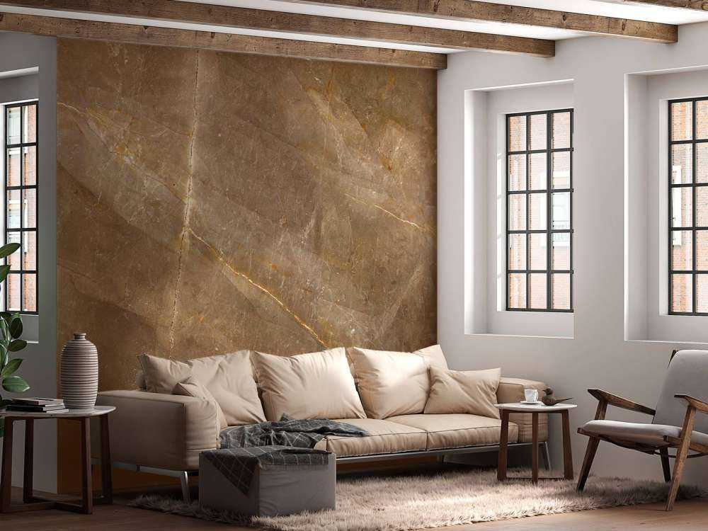 Natural brown marble