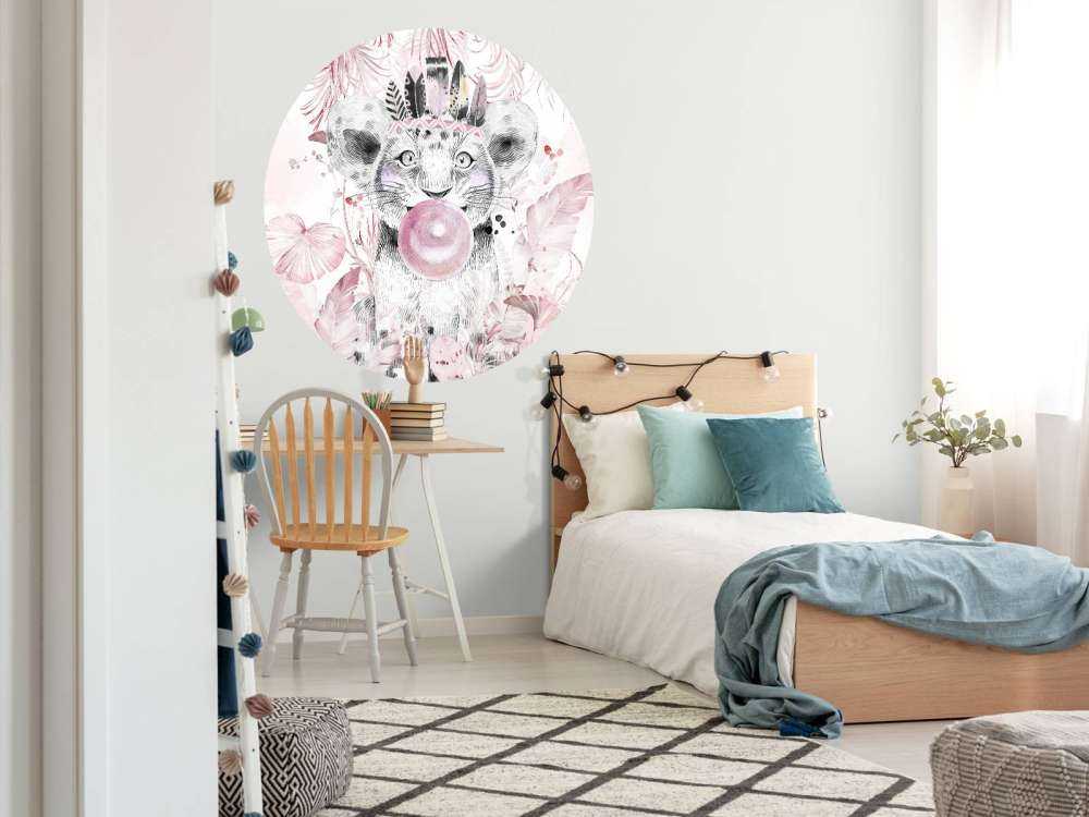 Playful pup and pink dreams