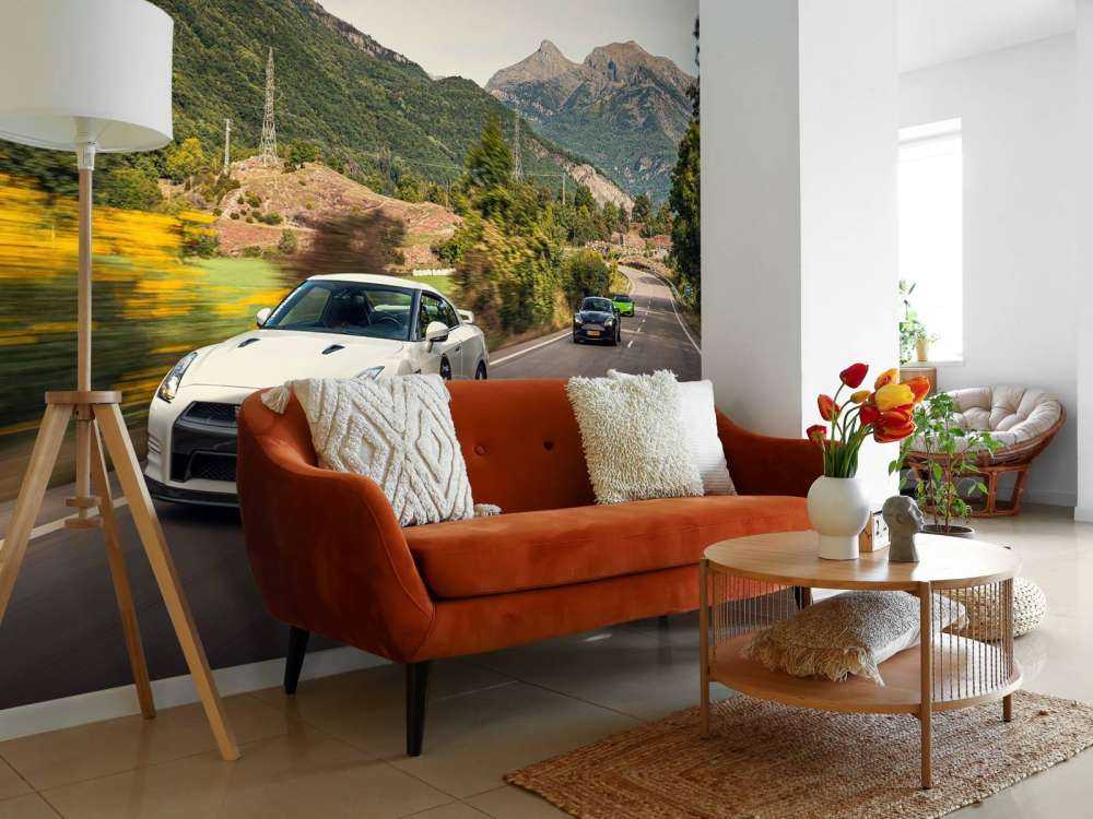 Nissan GT-R in full speed