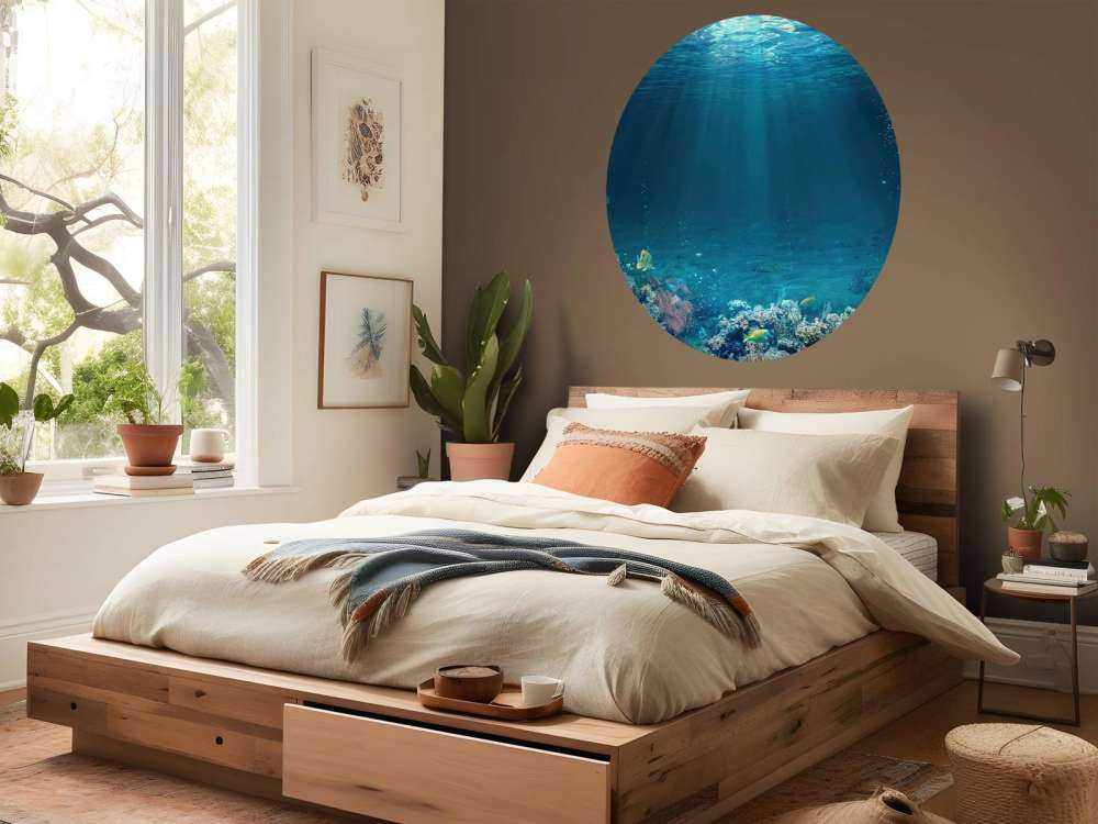 Sunbeams through the water