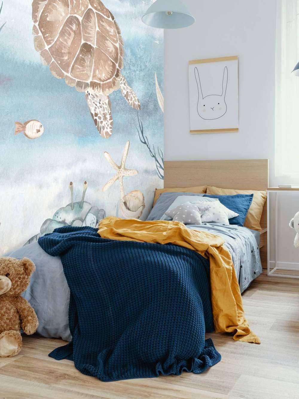 Watercolour sea turtle