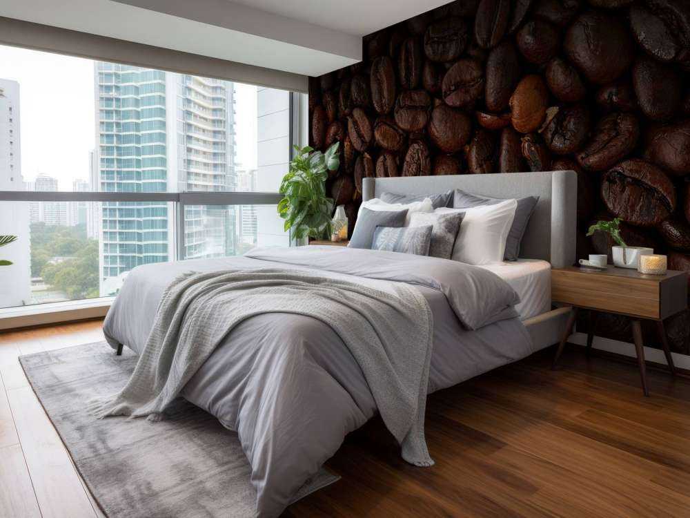 Coffee beans close up