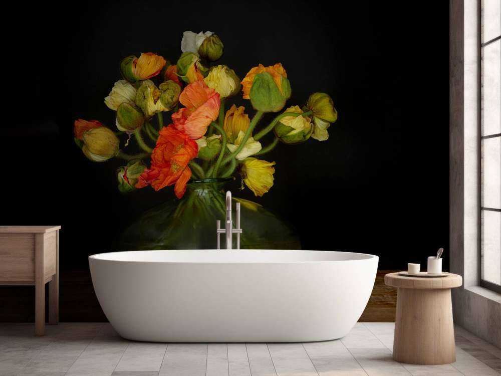 Picturesque vase with flowers