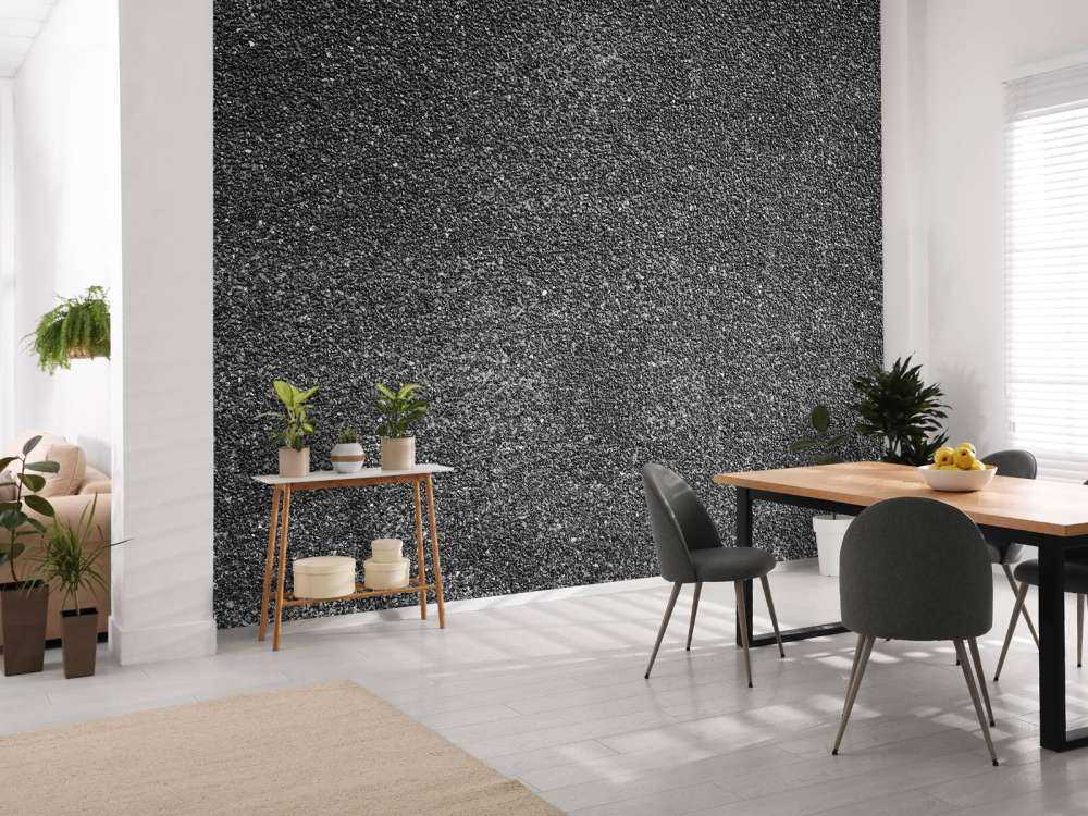 Small black stones