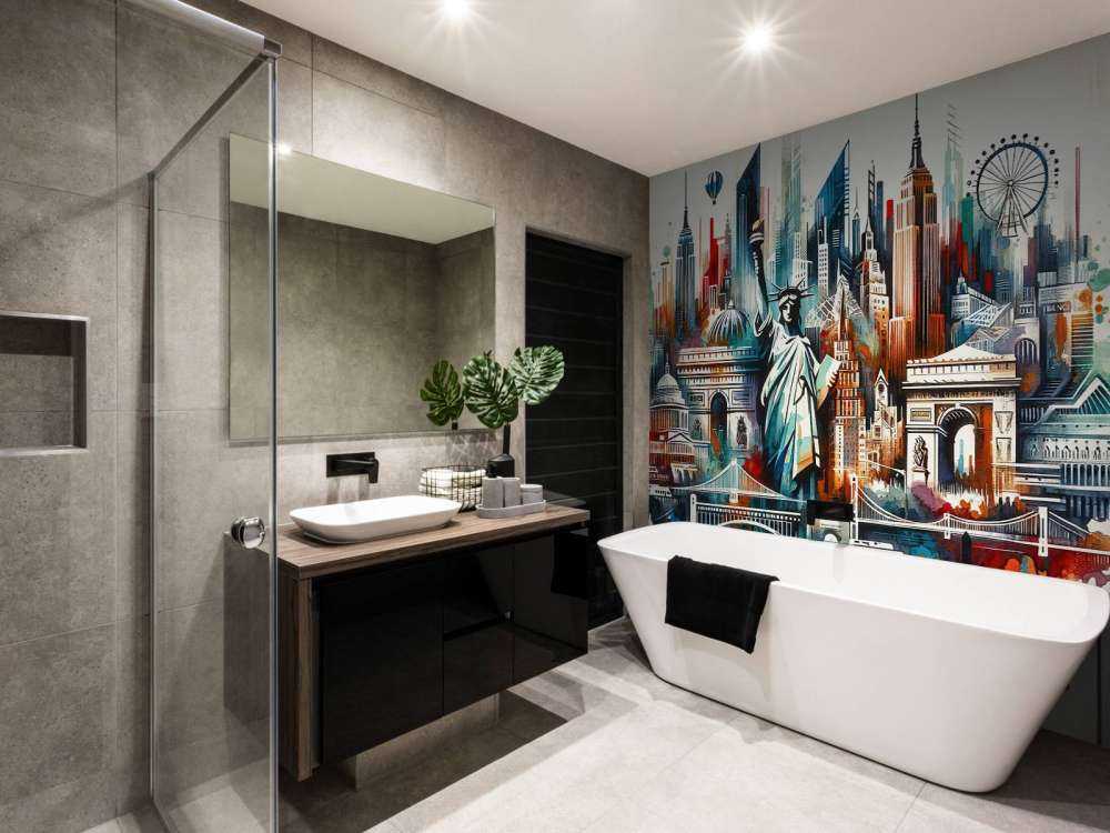 Abstract Watercolor New York