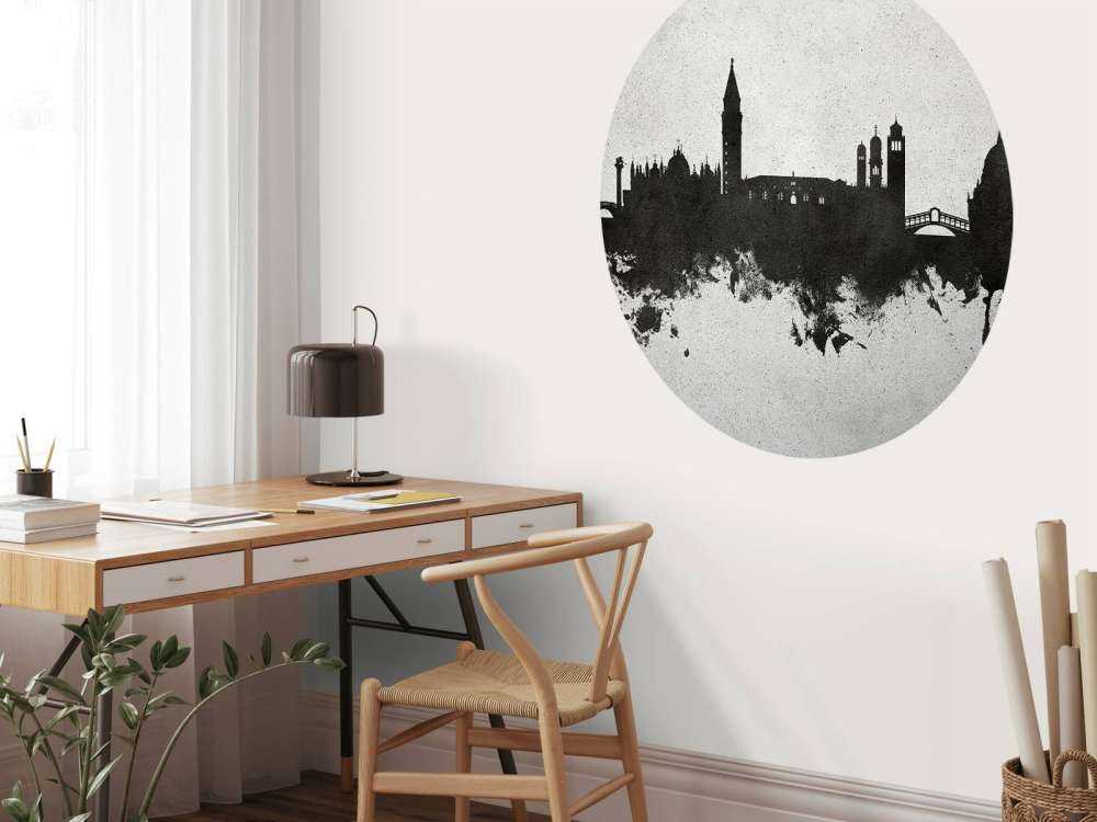 Watercolor skyline, Venice