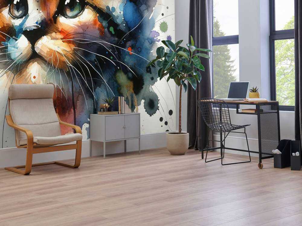 Watercolor Kitty Cat