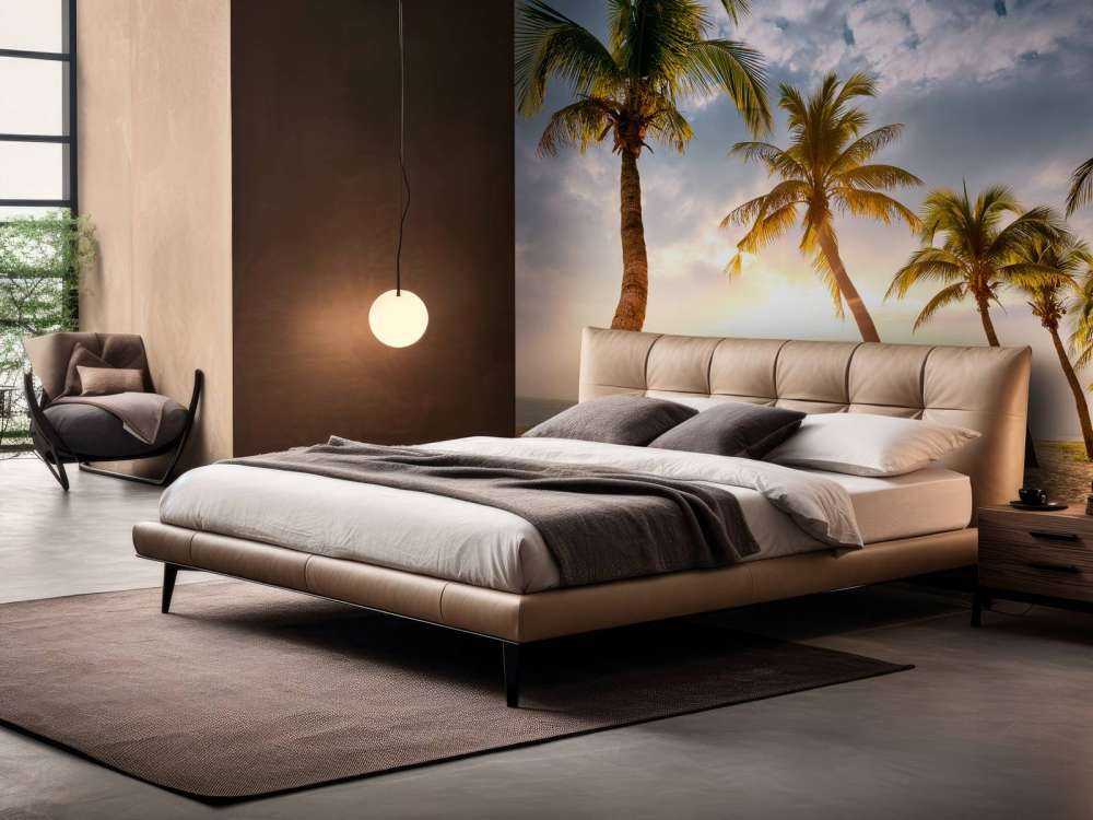 Coconut palms against the sunset