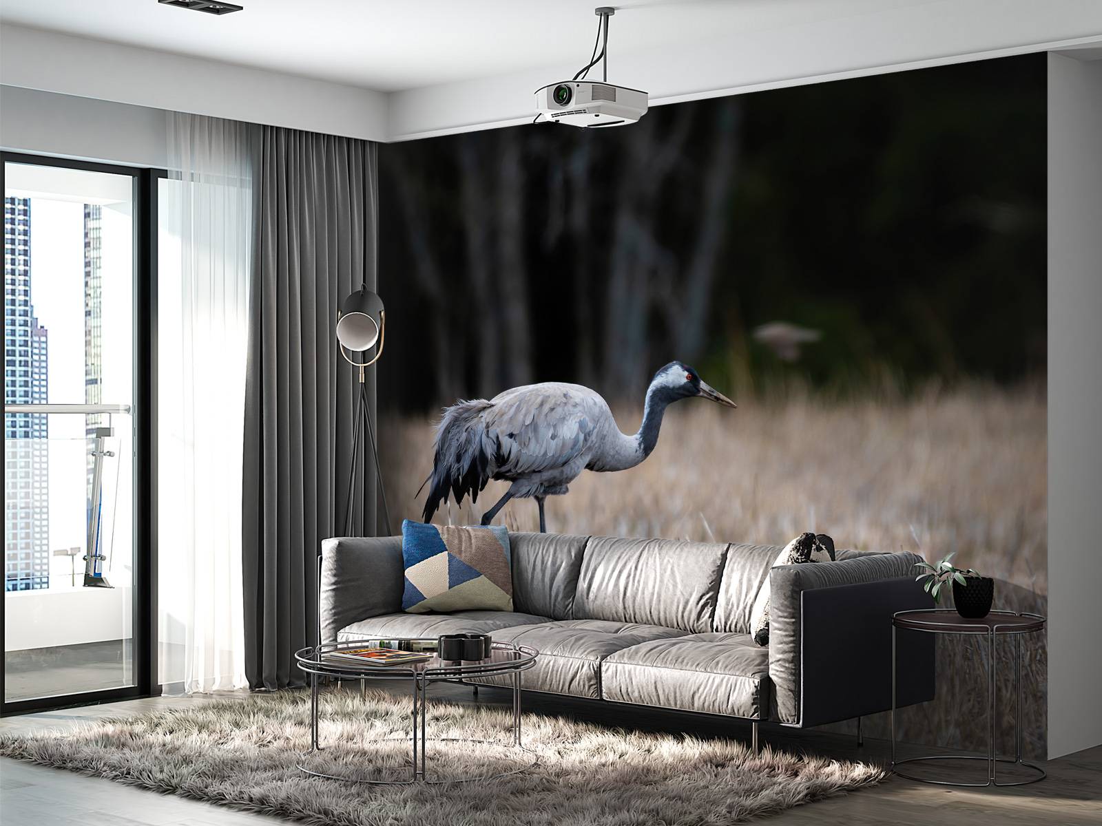 Lopende kraanvogel