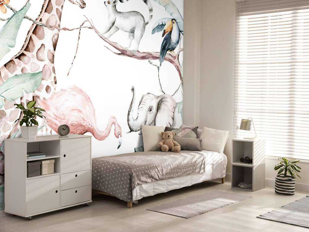 Watercolour African animals