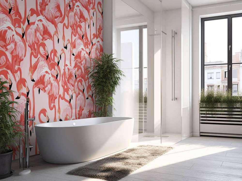 Exotic flamingos