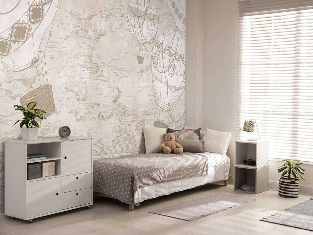 Hot air balloons over the city