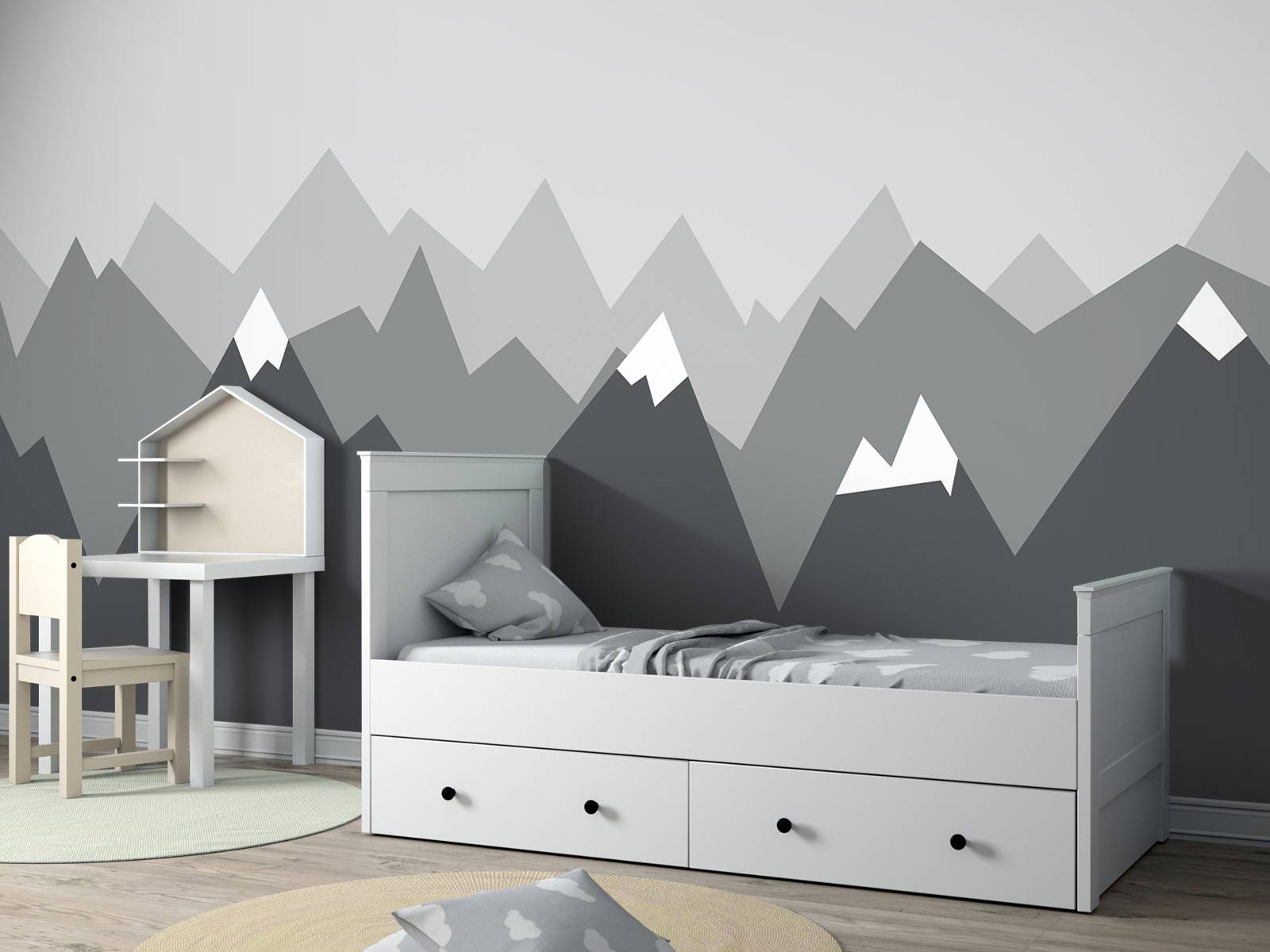 Grey mountains