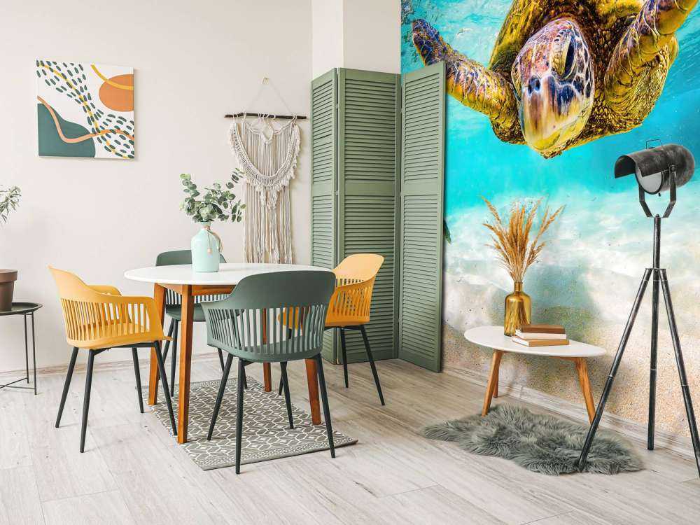 Sea turtle in the ocean