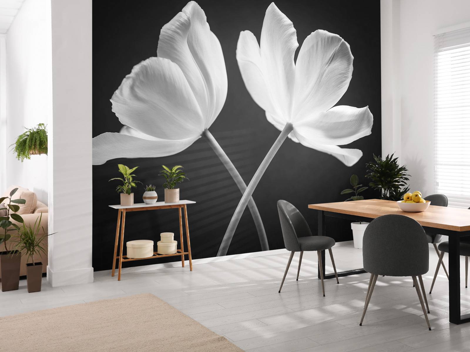 Crossed tulips