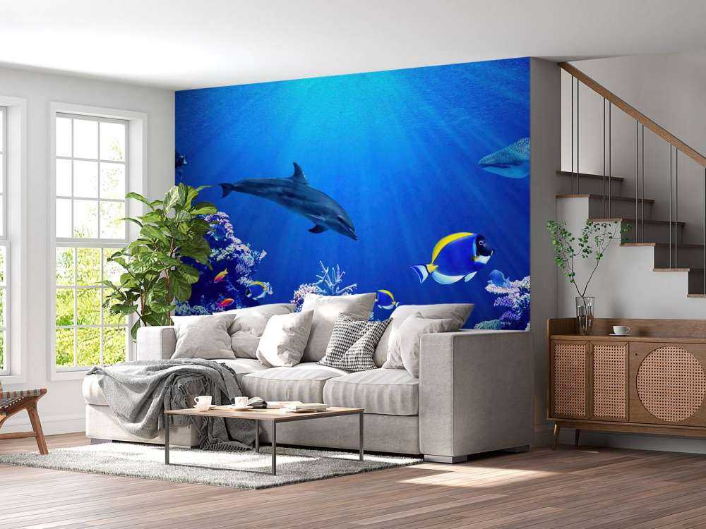 Underwater world blue