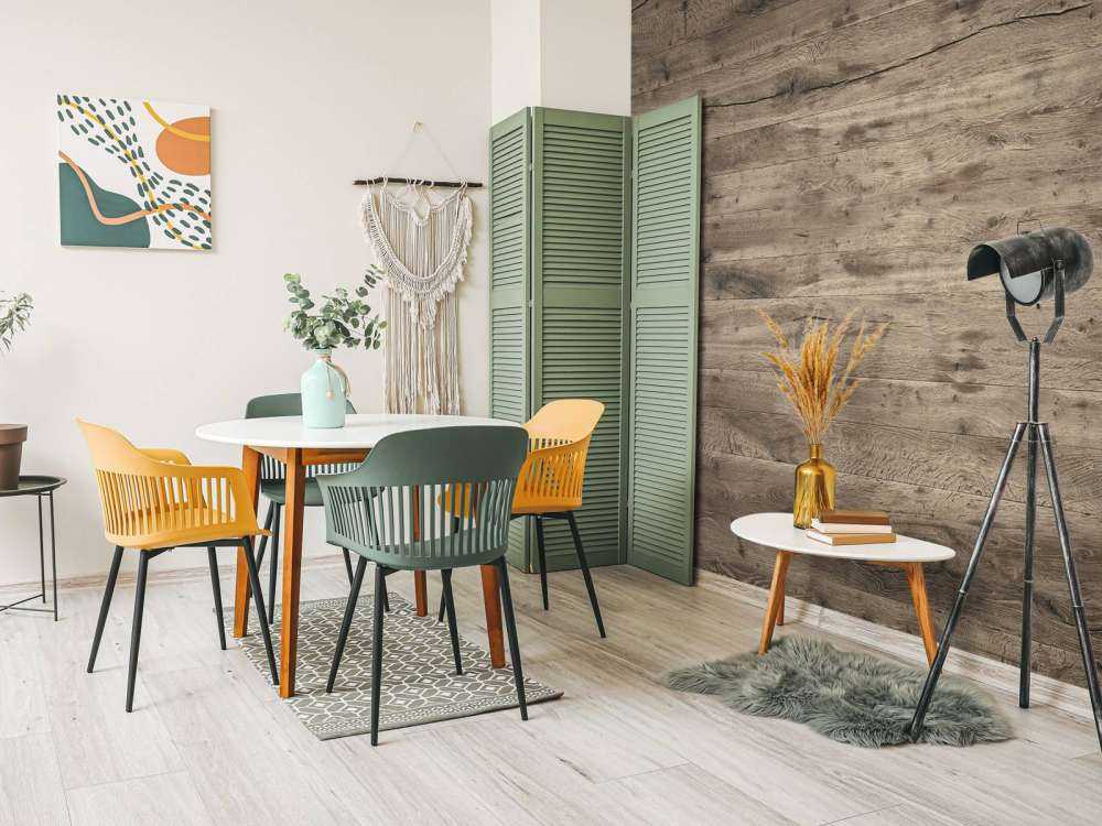 Rustic wooden planks