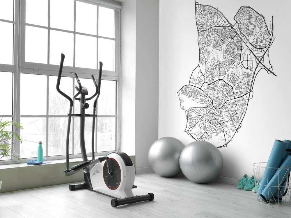 Map of Amersfoort, white