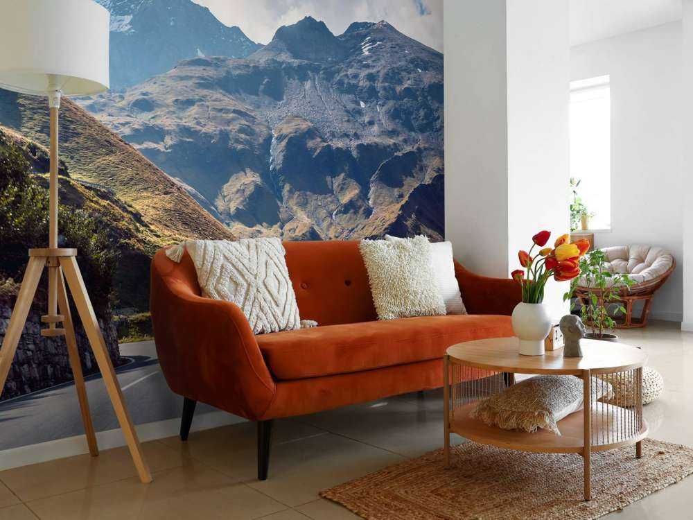 Panorama of a mountain road