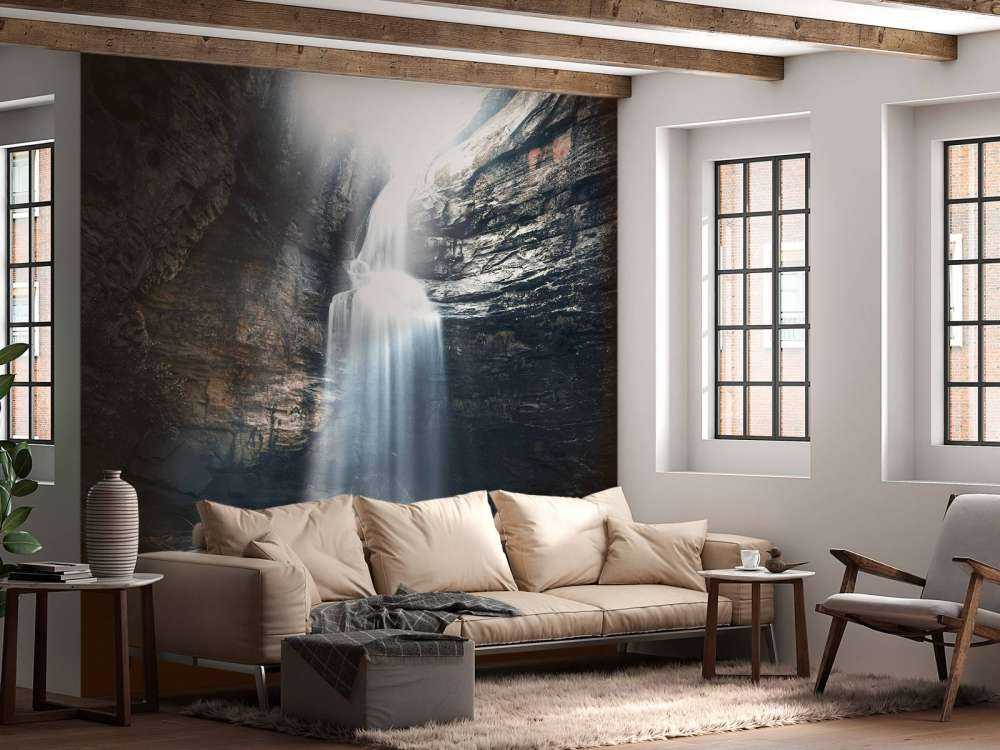 Cave with waterfall