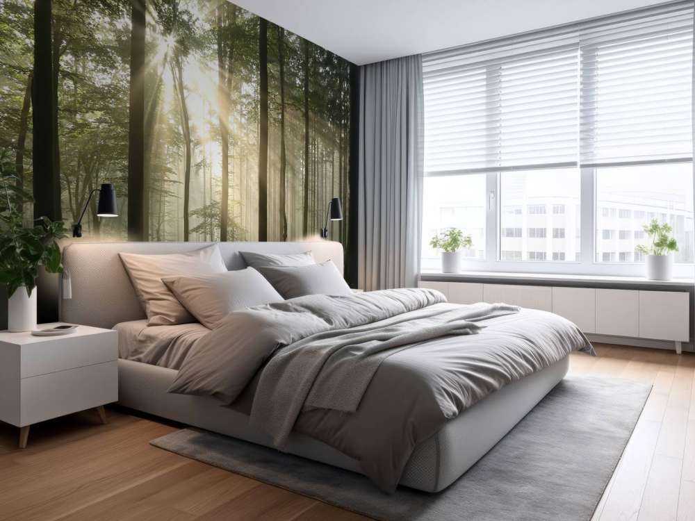 Autumn deciduous forest