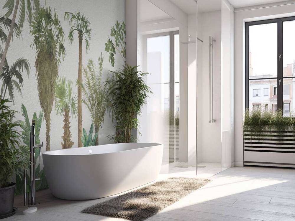 Tropical trees and plants