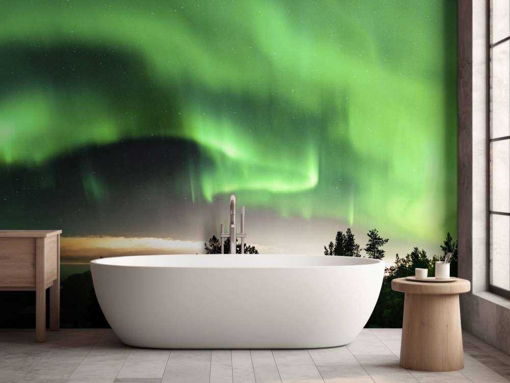 Green Aurora Borealis