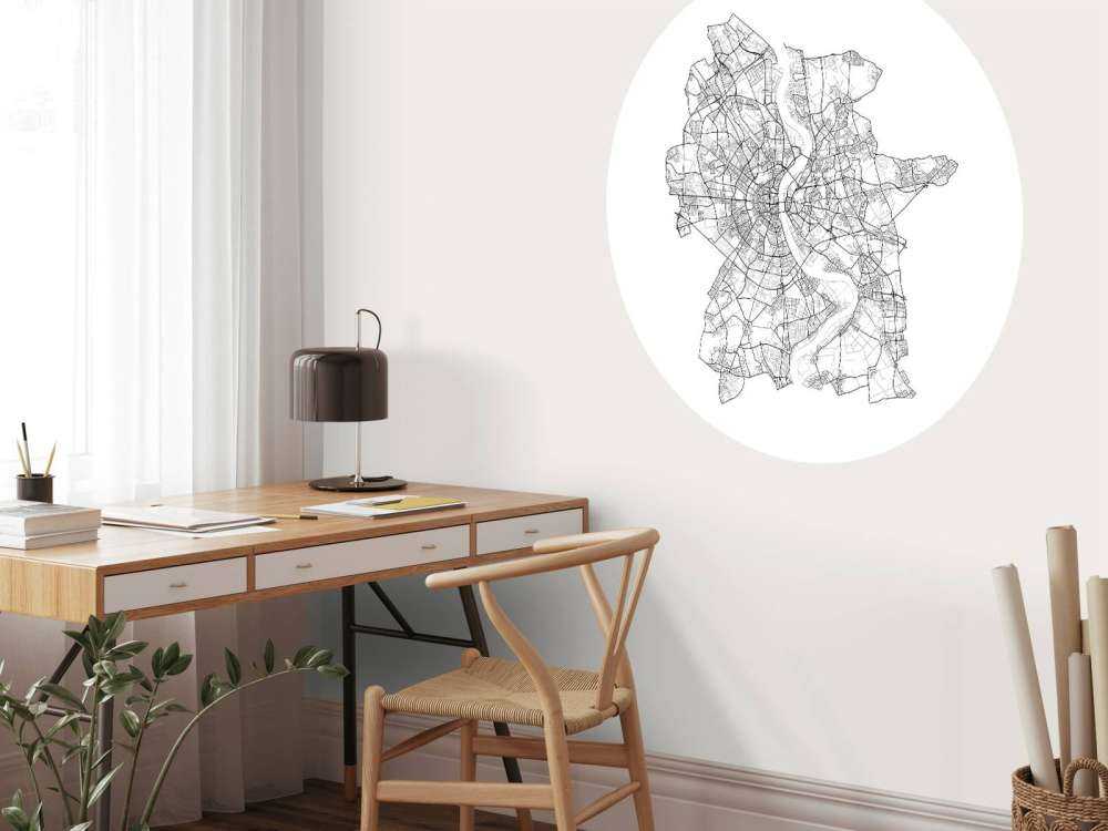 Map of Cologne, white