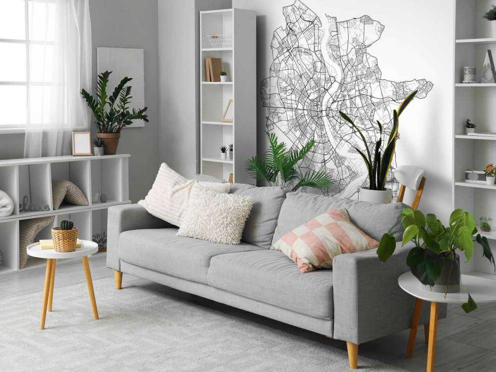 Map of Cologne, white