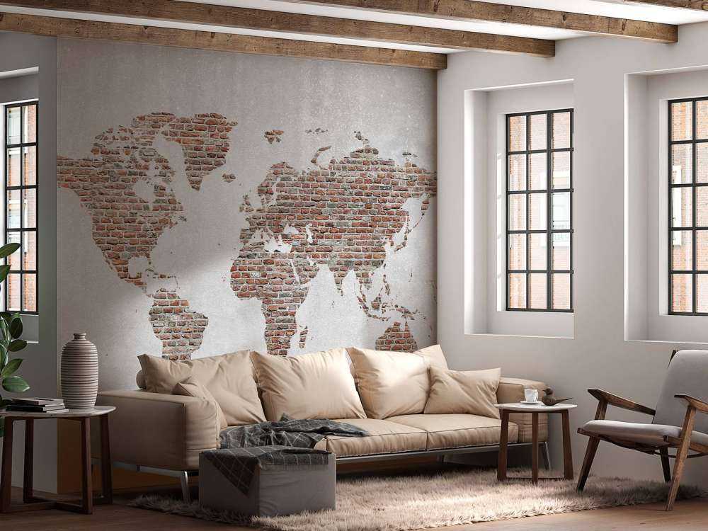 World map stones