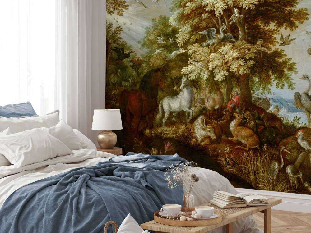 Orpheus enchants the animals with his music