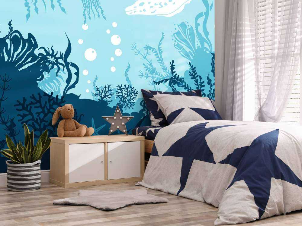 Blue underwater world