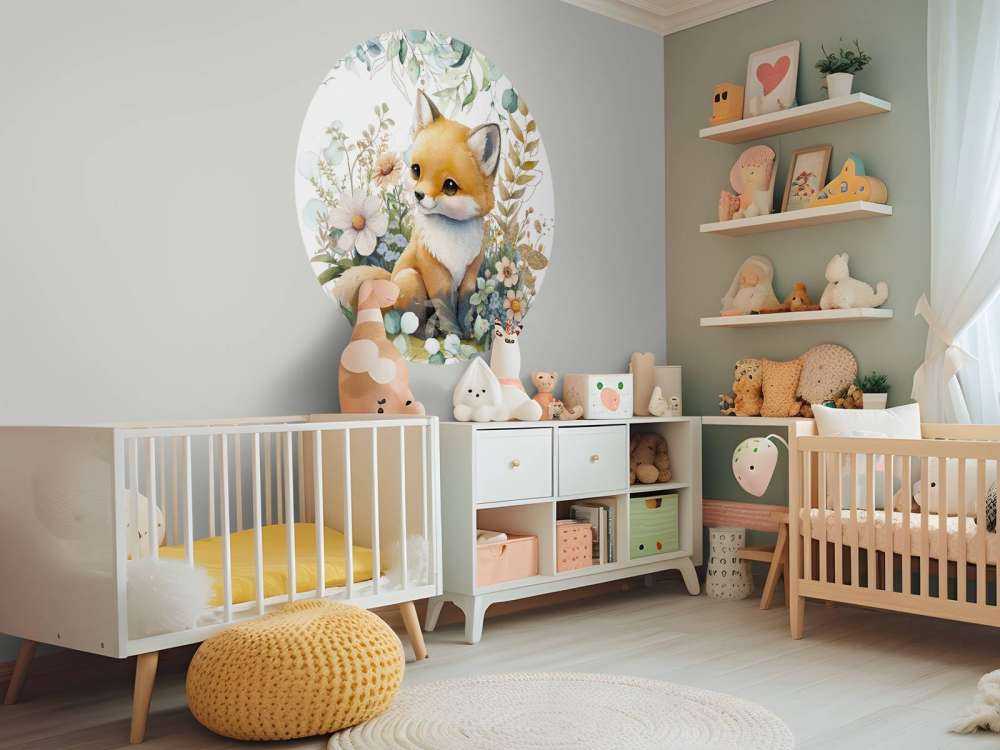 Mint & gold leafed baby cub