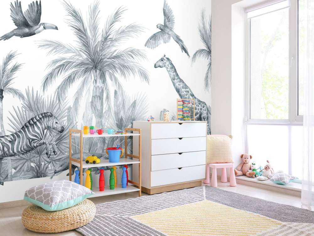 Vintage jungle animals