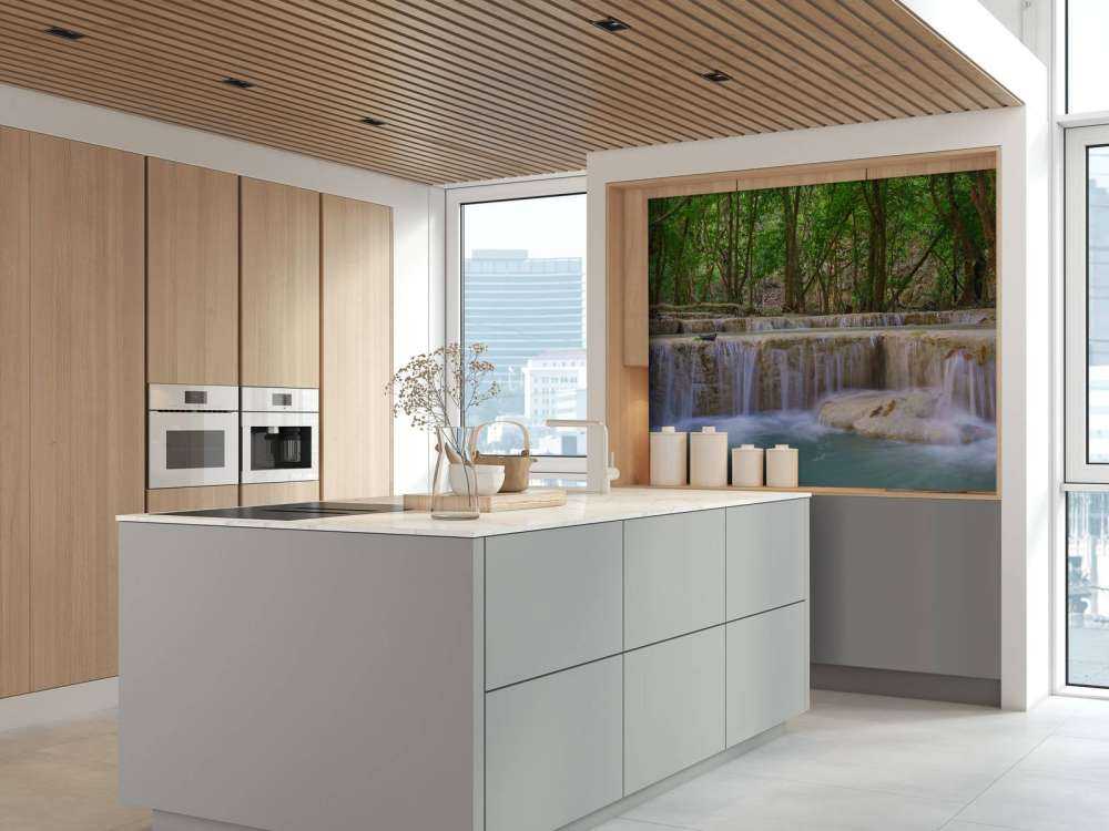 Waterfall in deep rainforest