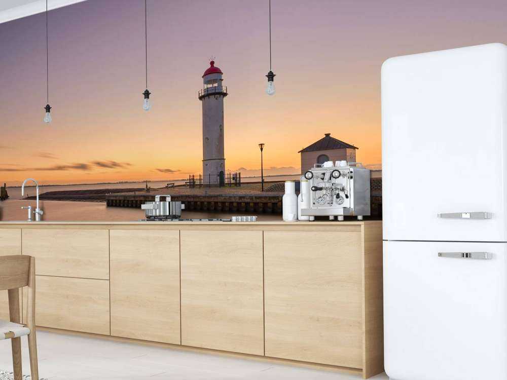 Lighthouse at sunset