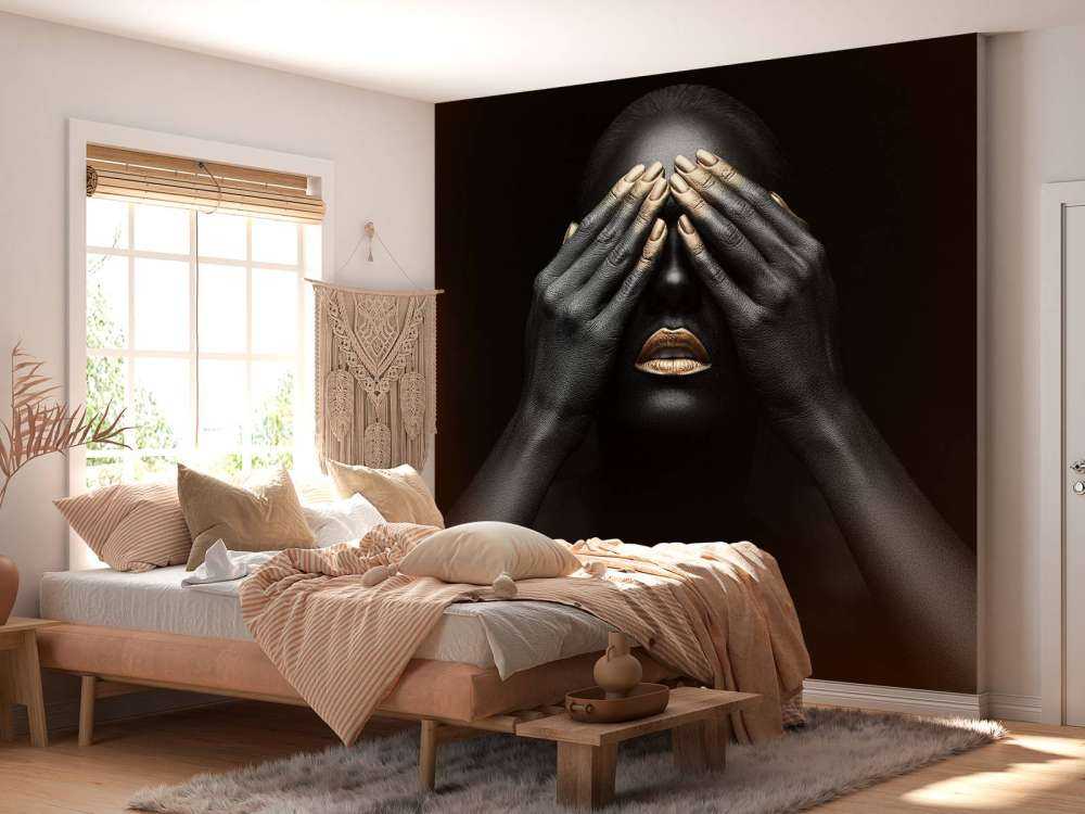 Woman with hands in front of her eyes