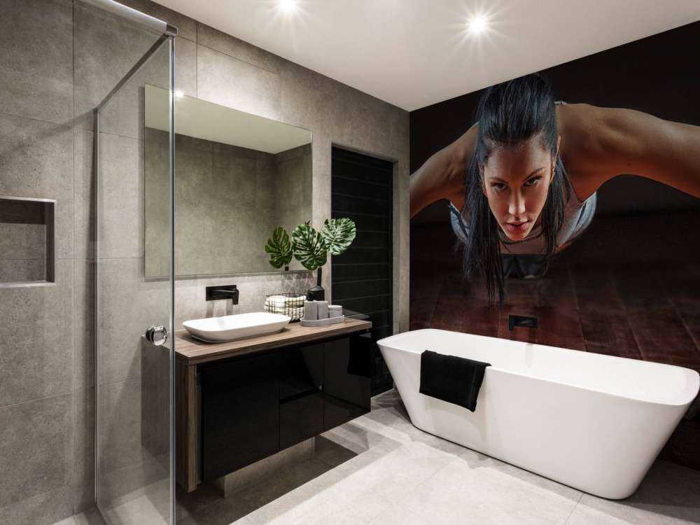 Woman doing push-ups